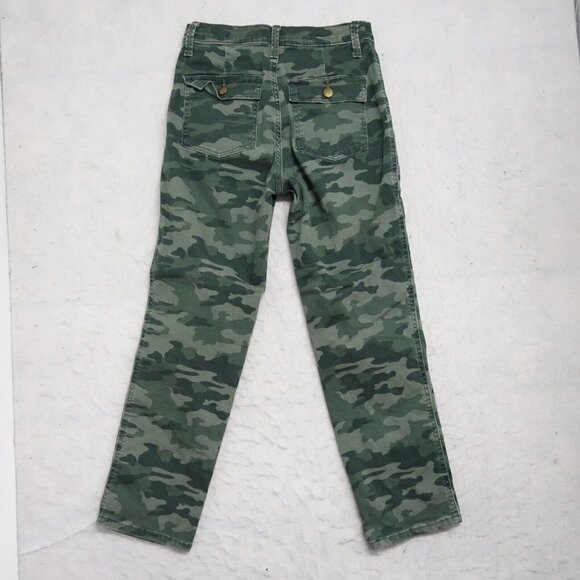 Universal Thread Straight Jeans Women's 4/27 Multicolor Camo High Rise Slim Fit - Picture 8 of 10